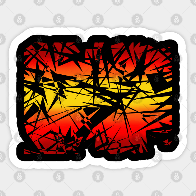 Fire Colors Scratch - Scratching & Scrape Sticker by ArtsoftheHeart